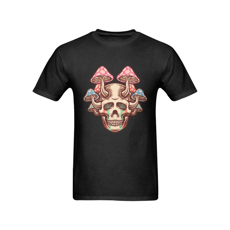 Men's Mushroom Skull Streetwear Classic Fit T-shirt