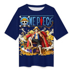 Men's Luffy One Piece Anime Oversized T-shirt