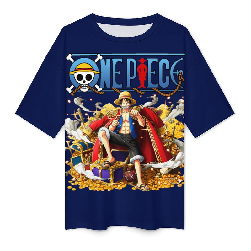 Men's Luffy One Piece Anime Oversized T-shirt