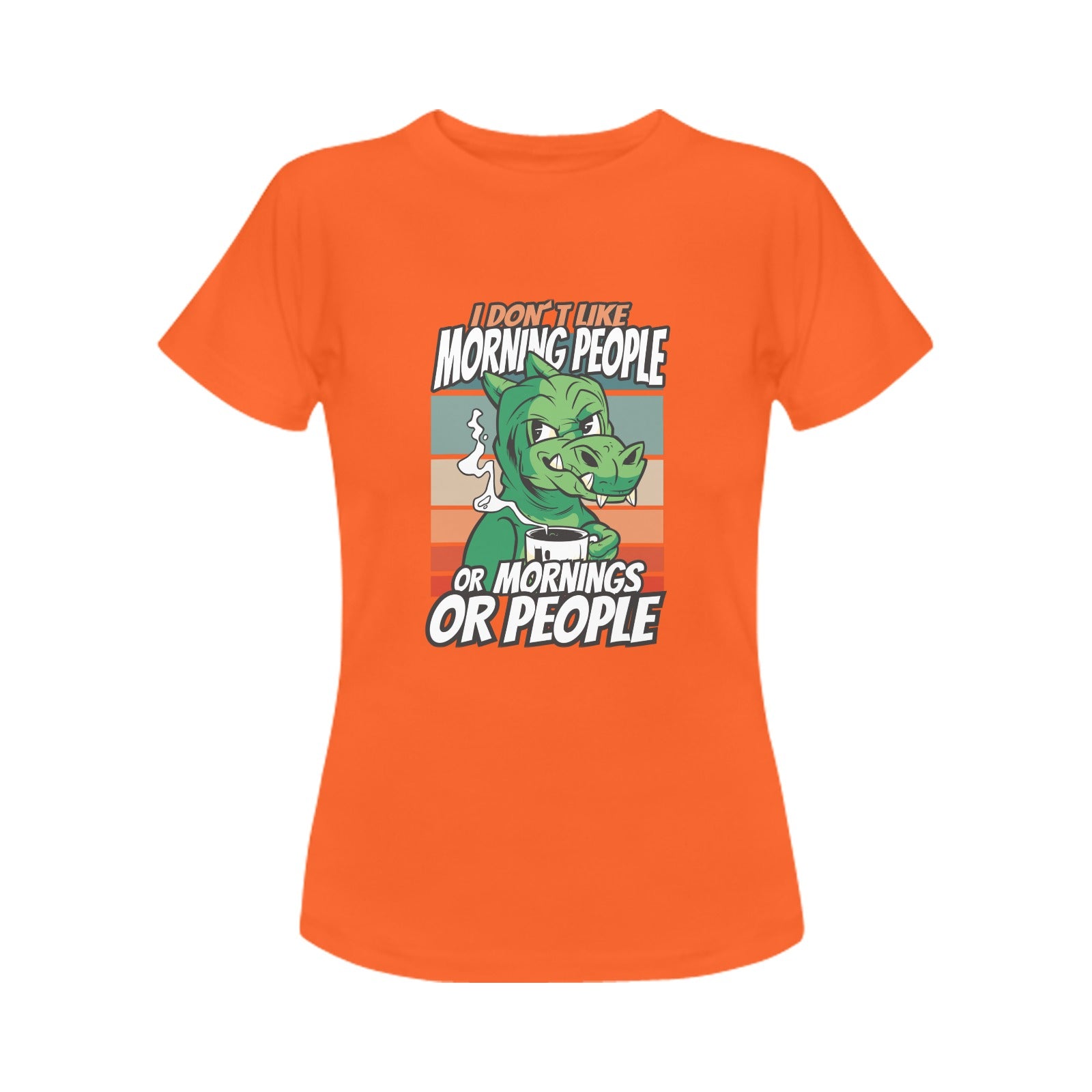 Women's Morning People Abstract Classic Fit T-shirt