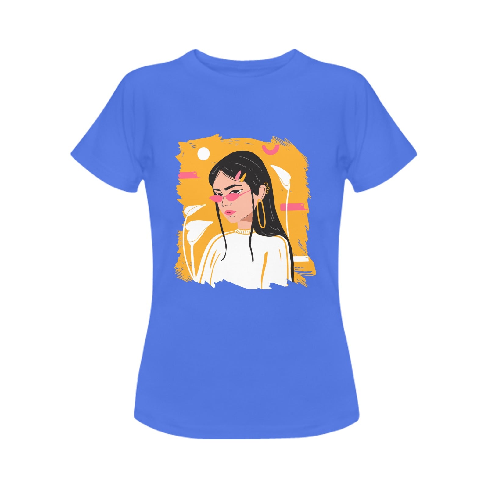 Women's Asian Lady Abstract Classic Fit T-shirt