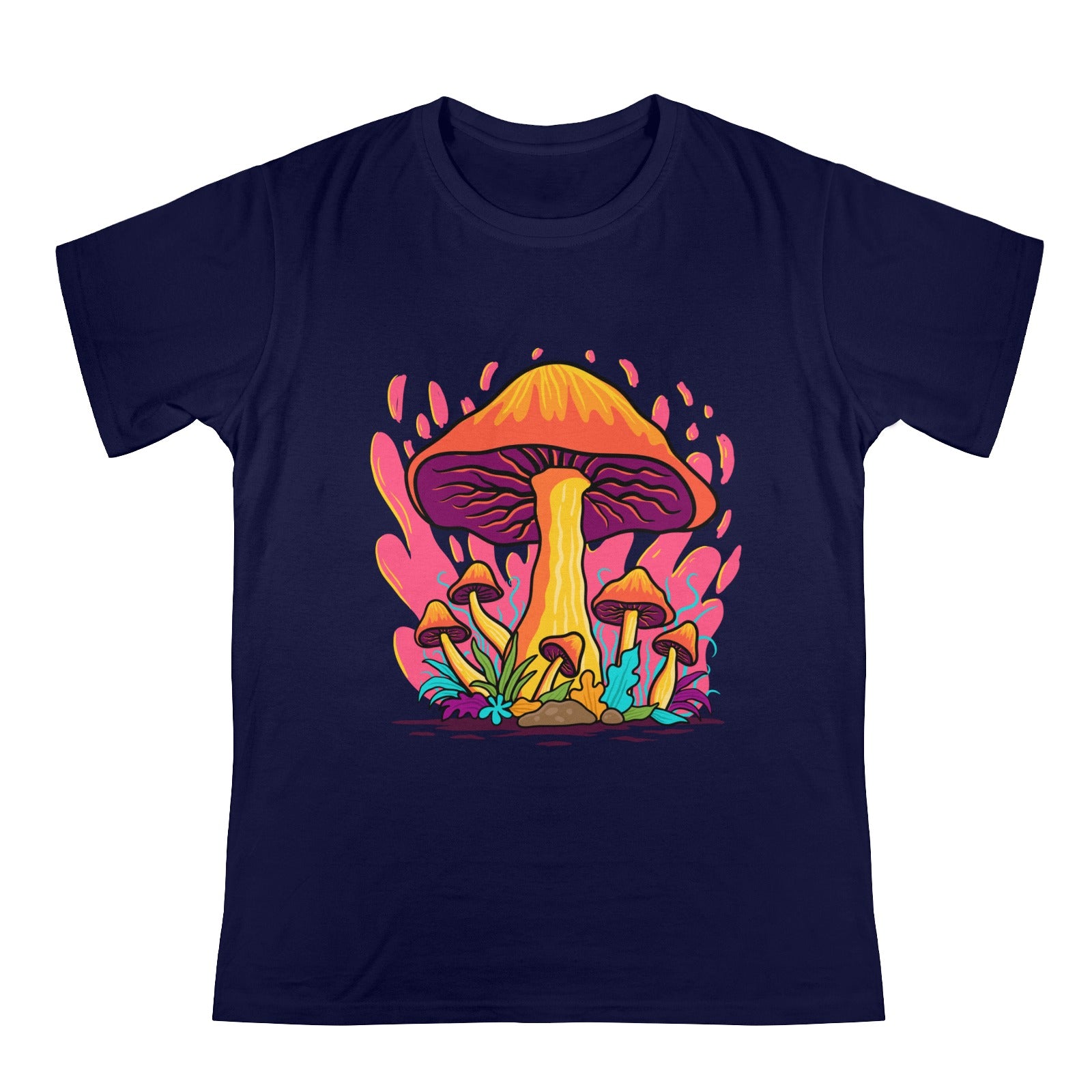 Men's Flaming Mushroom Streetwear Classic Fit T-shirt