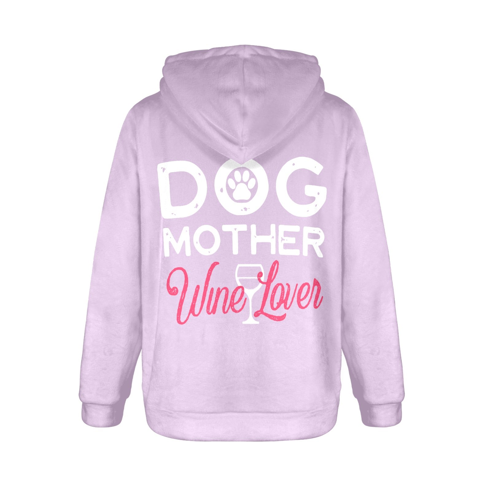 Women's Dog Mother Abstract Flannel Hoodie