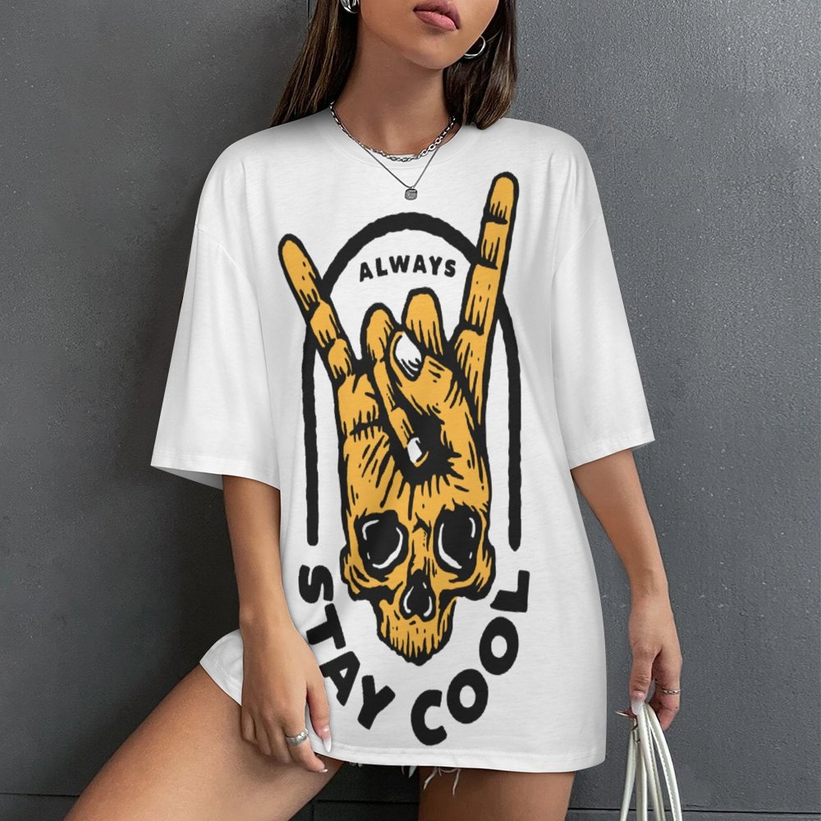 Women's Always Stay Cool Acid & Punk Oversized T-shirt