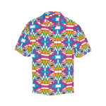 Men's Psychedelic Spiral Abstract Half Sleeve Shirt