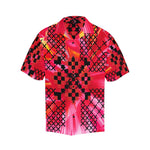 Men's Radiant Pixel Bloom Abstract Half Sleeve Shirt