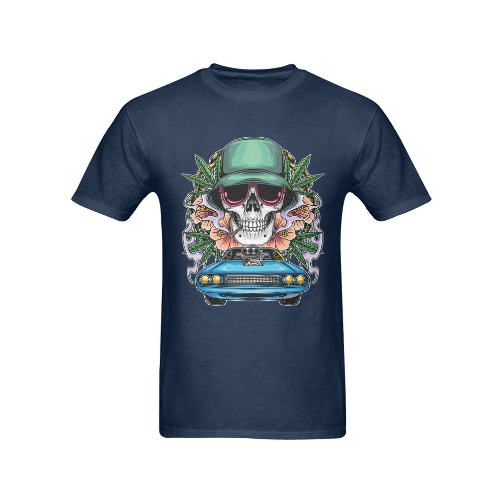 Men's Skull Rider Streetwear Classic Fit T-shirt