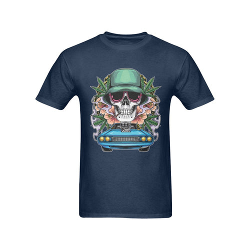 Men's Skull Rider Streetwear Classic Fit T-shirt