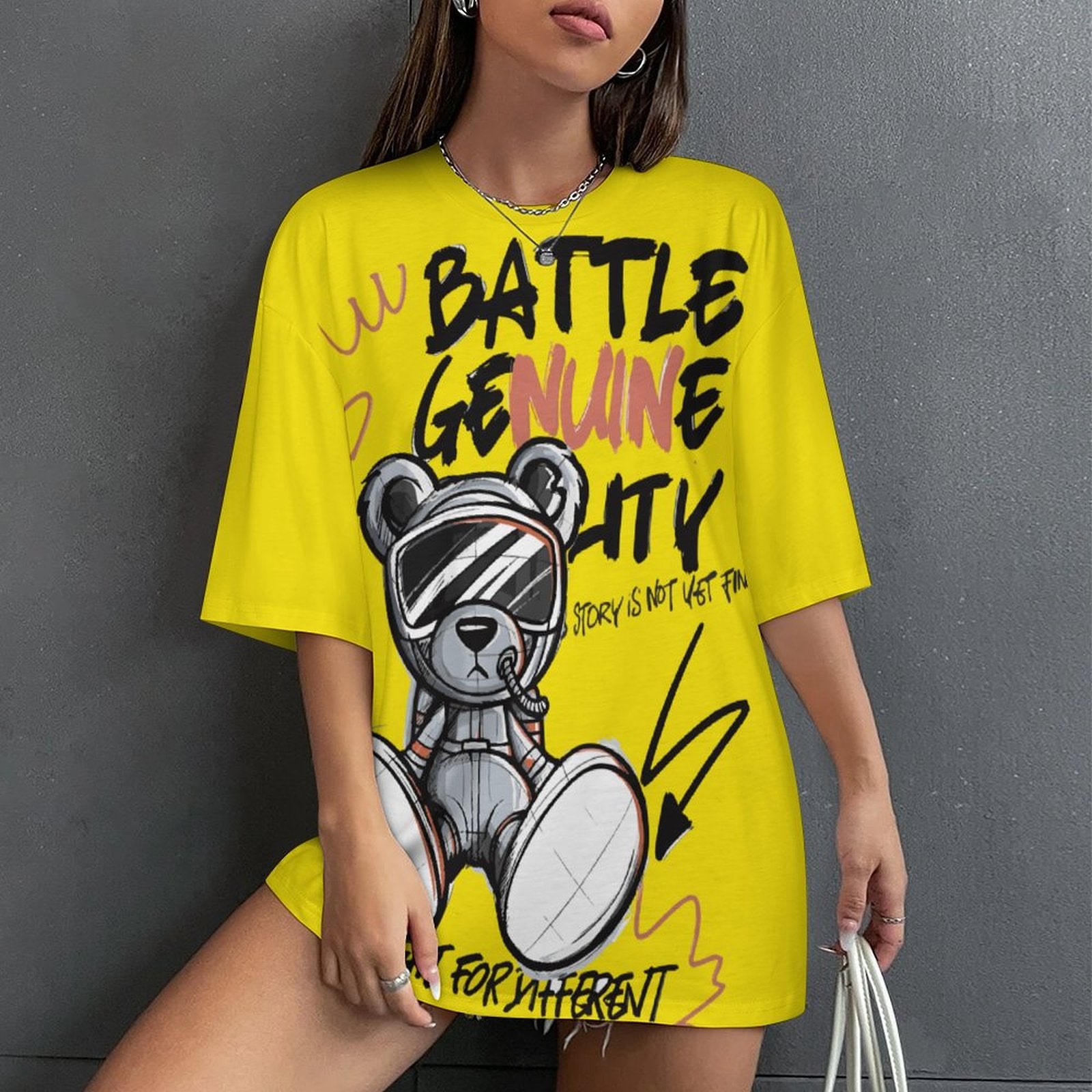 Women's Fight For Different Streetwear Oversized T-shirt