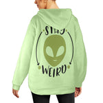 Women's Alien Abstract Flannel Hoodie