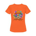 Women's Happy Mushroom Acid & Punk Classic Fit T-shirt