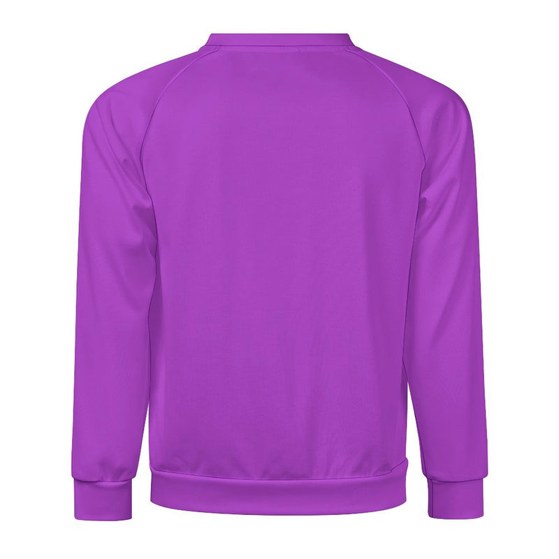 Men's Deep Lilac Solid Sweatshirt