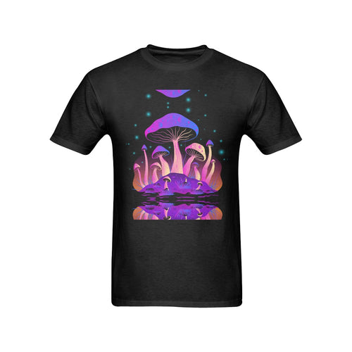 Men's Mushroom Space Streetwear Classic Fit T-shirt