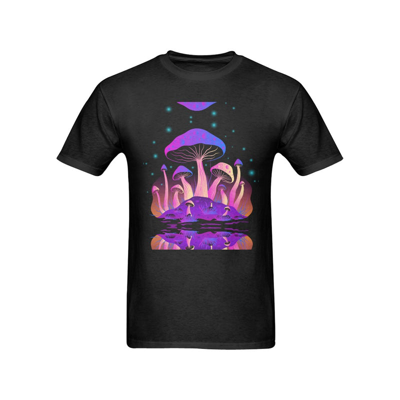 Men's Mushroom Space Streetwear Classic Fit T-shirt