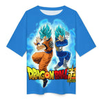 Men's Goku X Vegeta Dragon Ball Super Anime Oversized T-shirt