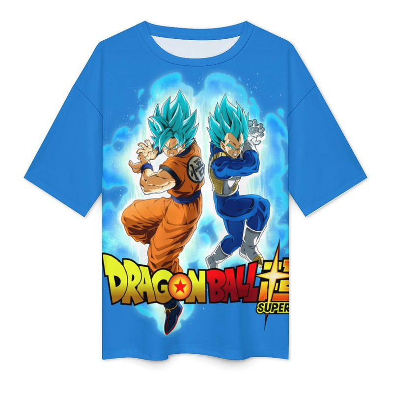 Men's Goku X Vegeta Dragon Ball Super Anime Oversized T-shirt