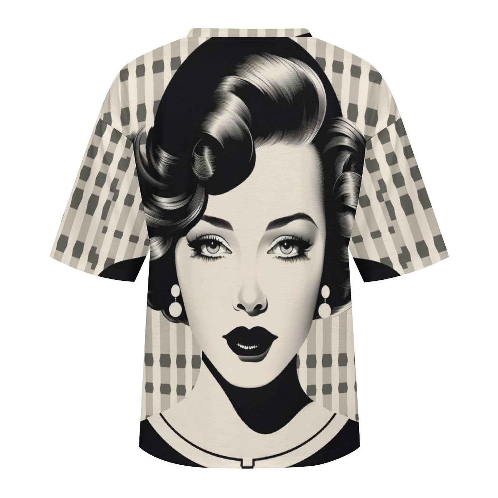 Women's Vintage Abstract Oversized T-shirt