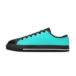 Women's Bright Turquoise Solid Low Top Shoes