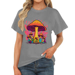 Women's Flaming Mushroom Acid & Punk Classic Fit T-shirt