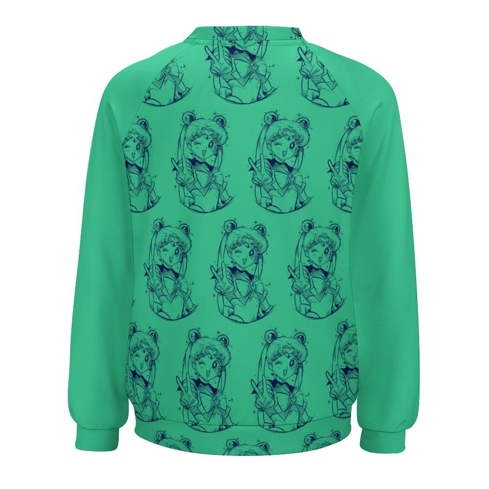 Women's Sailor Moon All Over Pattern Anime Sweatshirt