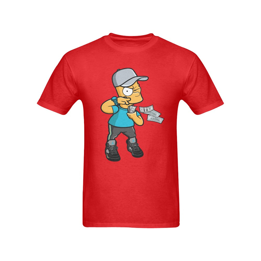Men's Simpson Money Streetwear Classic Fit T-shirt