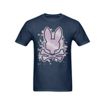 Men's Spray Skull Bunny Streetwear Classic Fit T-shirt