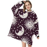 Women's Sun and Moon Abstract Blanket Hoodie