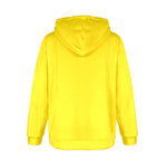 Women's Golden Yellow Solid Flannel Hoodie