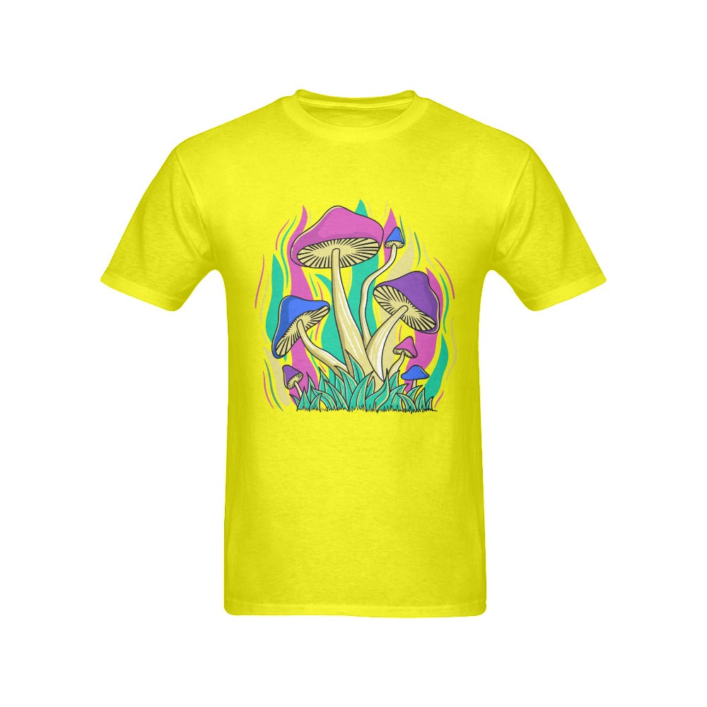 Men's Funky Mushroom Streetwear Classic Fit T-shirt
