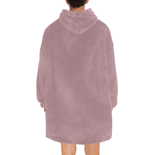 Men's Rosy Brown Solid Blanket Hoodie