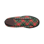 Men's Congested Tartan Blaze Abstract High Top Shoes