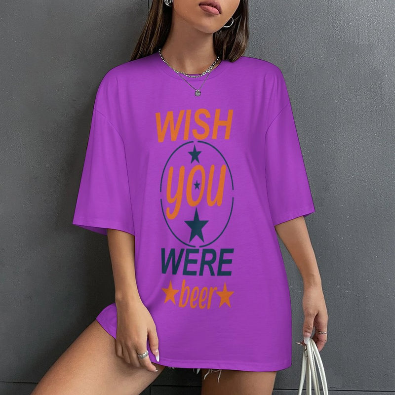 Design Drop-Shoulder Mid-Sleeve T-Shirt - New