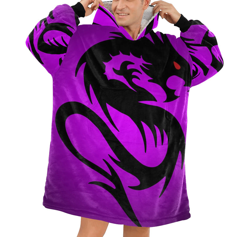 Men's Mortal Combat Abstract Blanket Hoodie