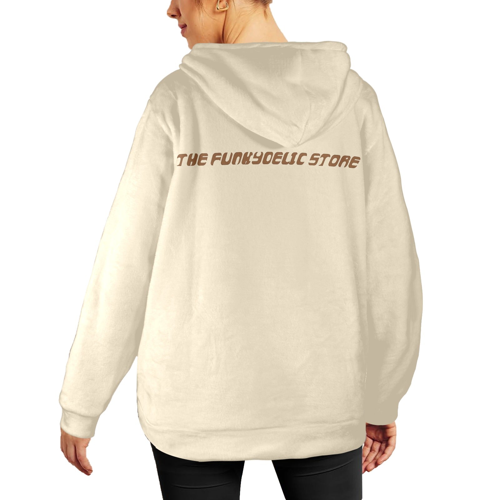 Women's Chocolate Streetwear Flannel Hoodie