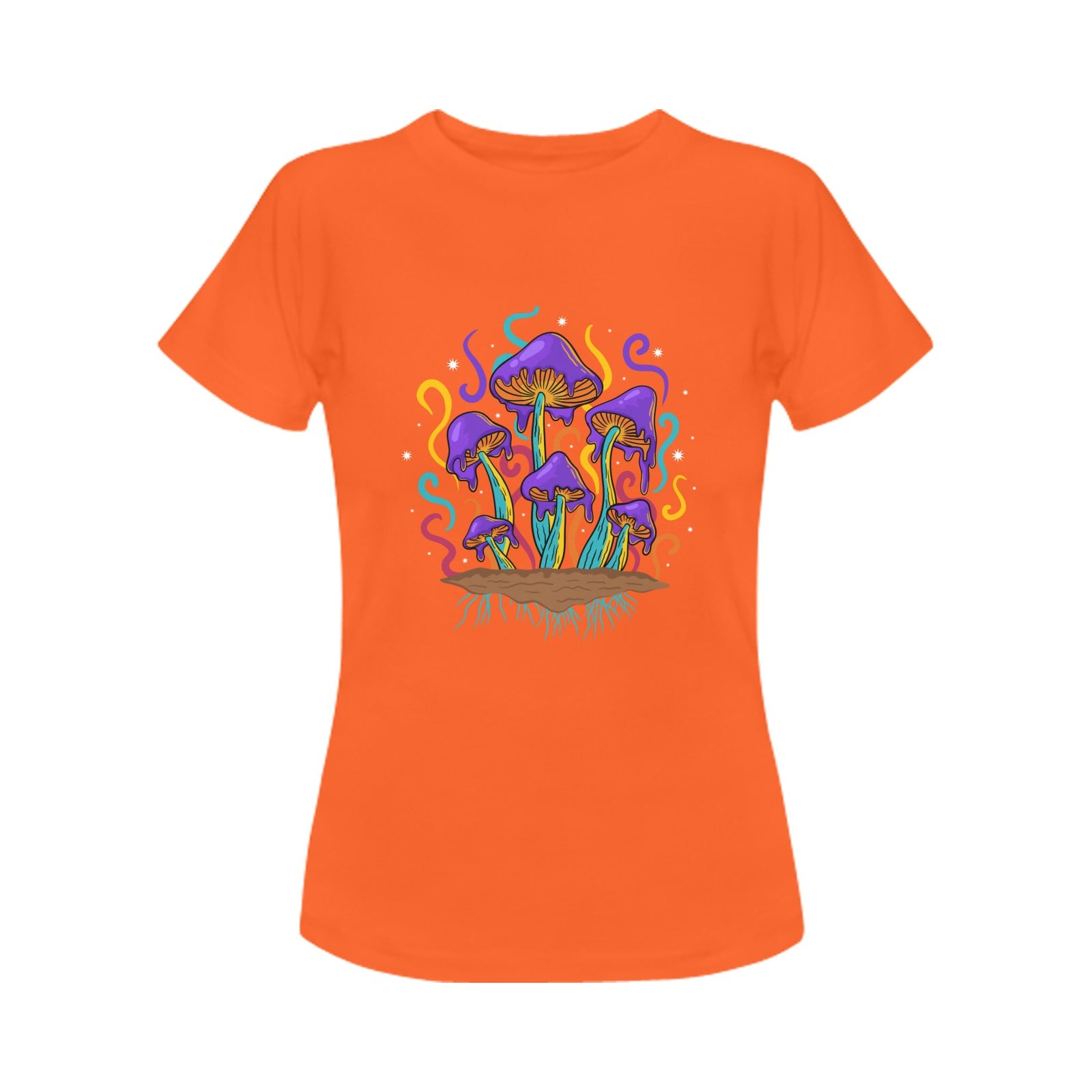 Women's Melting Mushroom Acid & Punk Classic Fit T-shirt