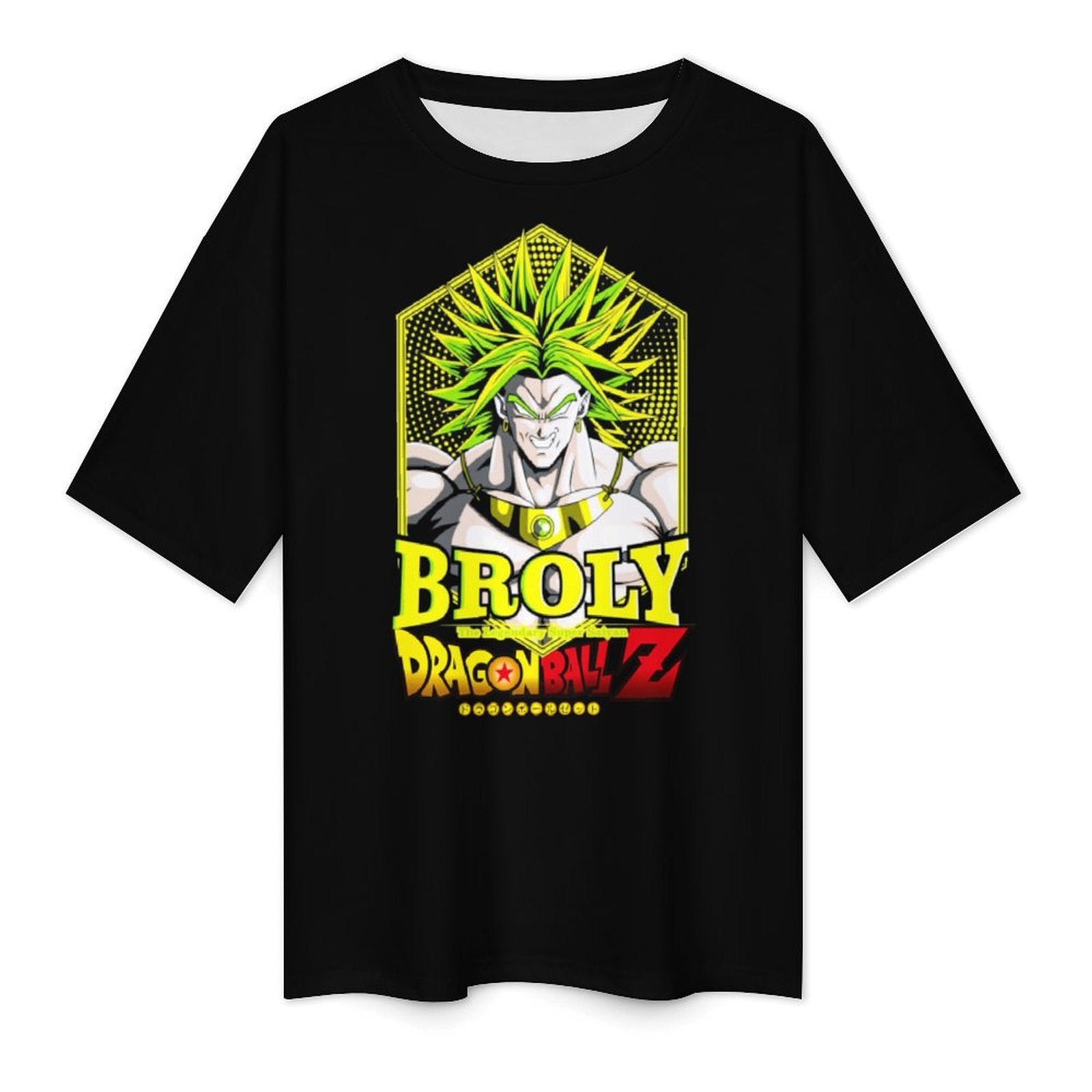 Men's Broly Dragon Ball Z Anime Oversized T-shirt