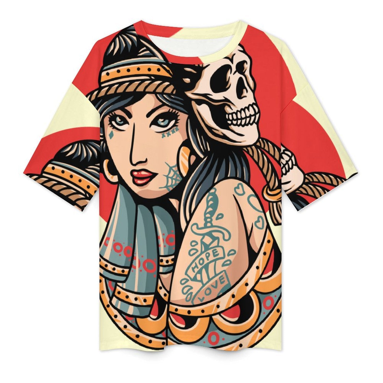 Women's Hippie Vibes Acid & Punk Oversized T-shirt