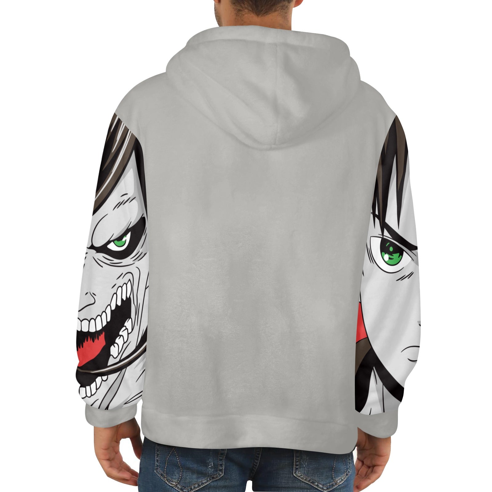 Men's Attack on Titan Anime Flannel Hoodie