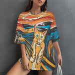 Women's Bazinga Acid & Punk Oversized T-shirt