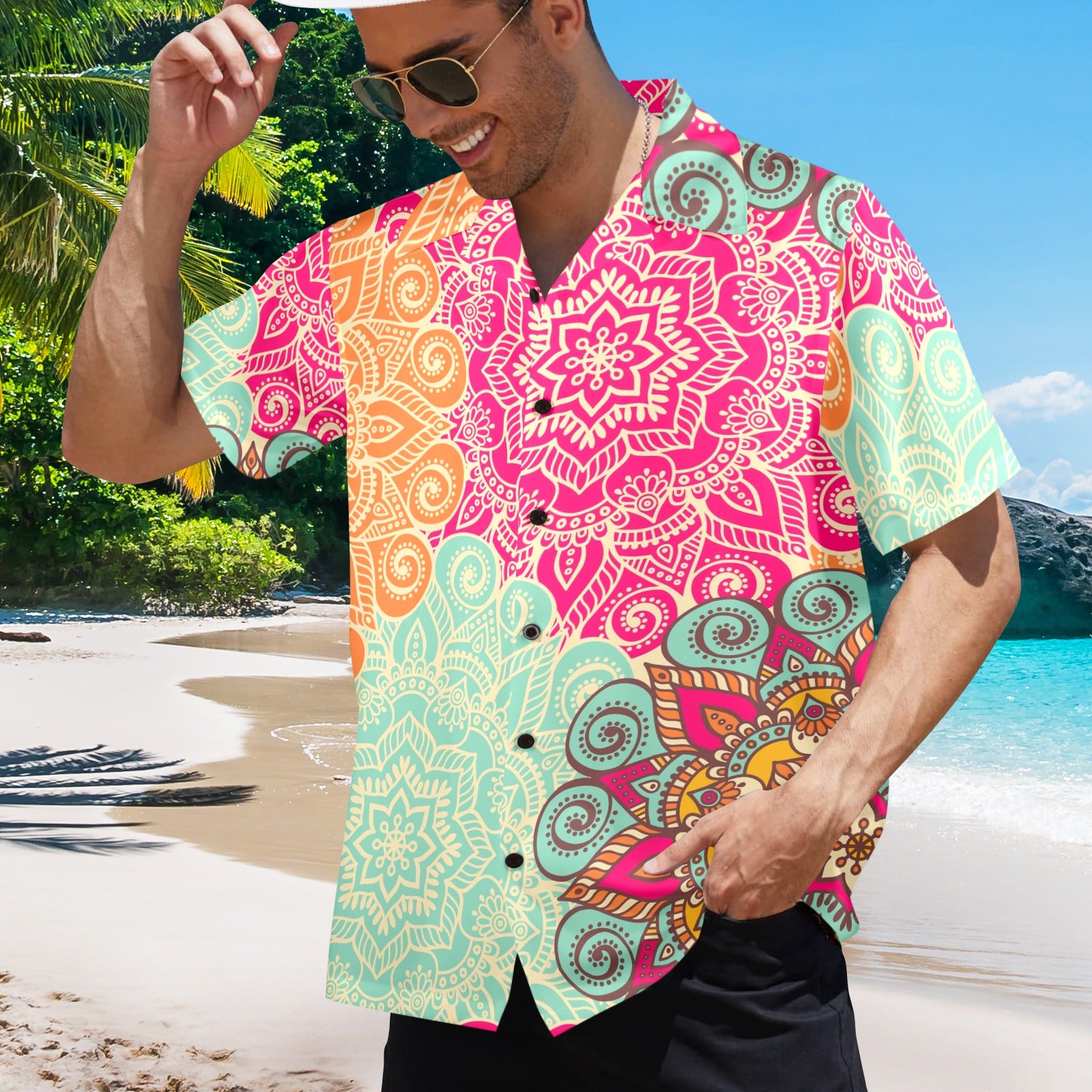 Men's Solara Mandor Abstract Half Sleeve Shirt