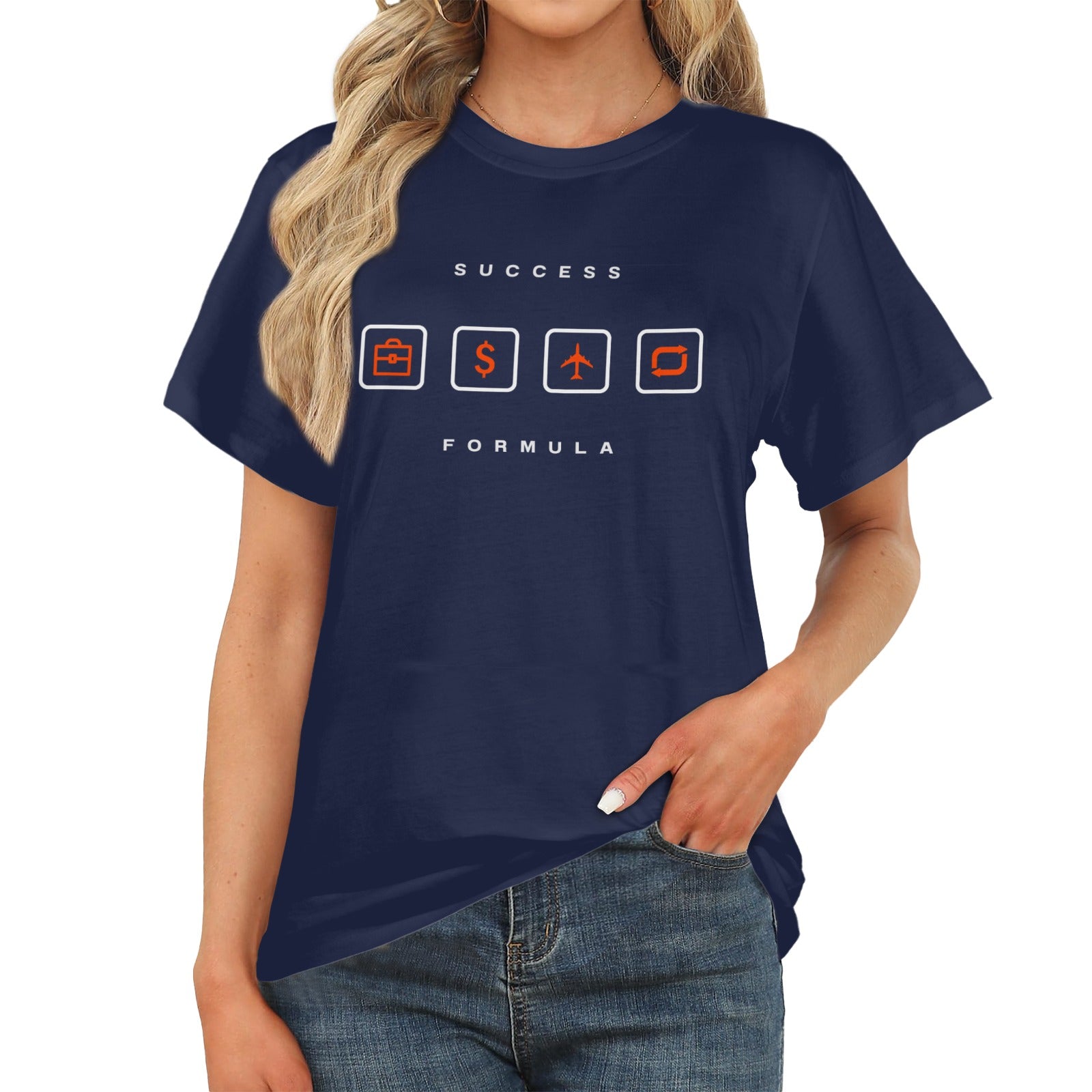 Women's Success Formula Abstract Classic Fit T-shirt