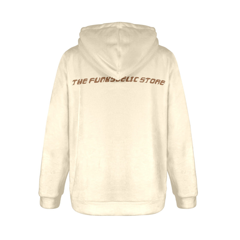 Women's Chocolate Streetwear Flannel Hoodie