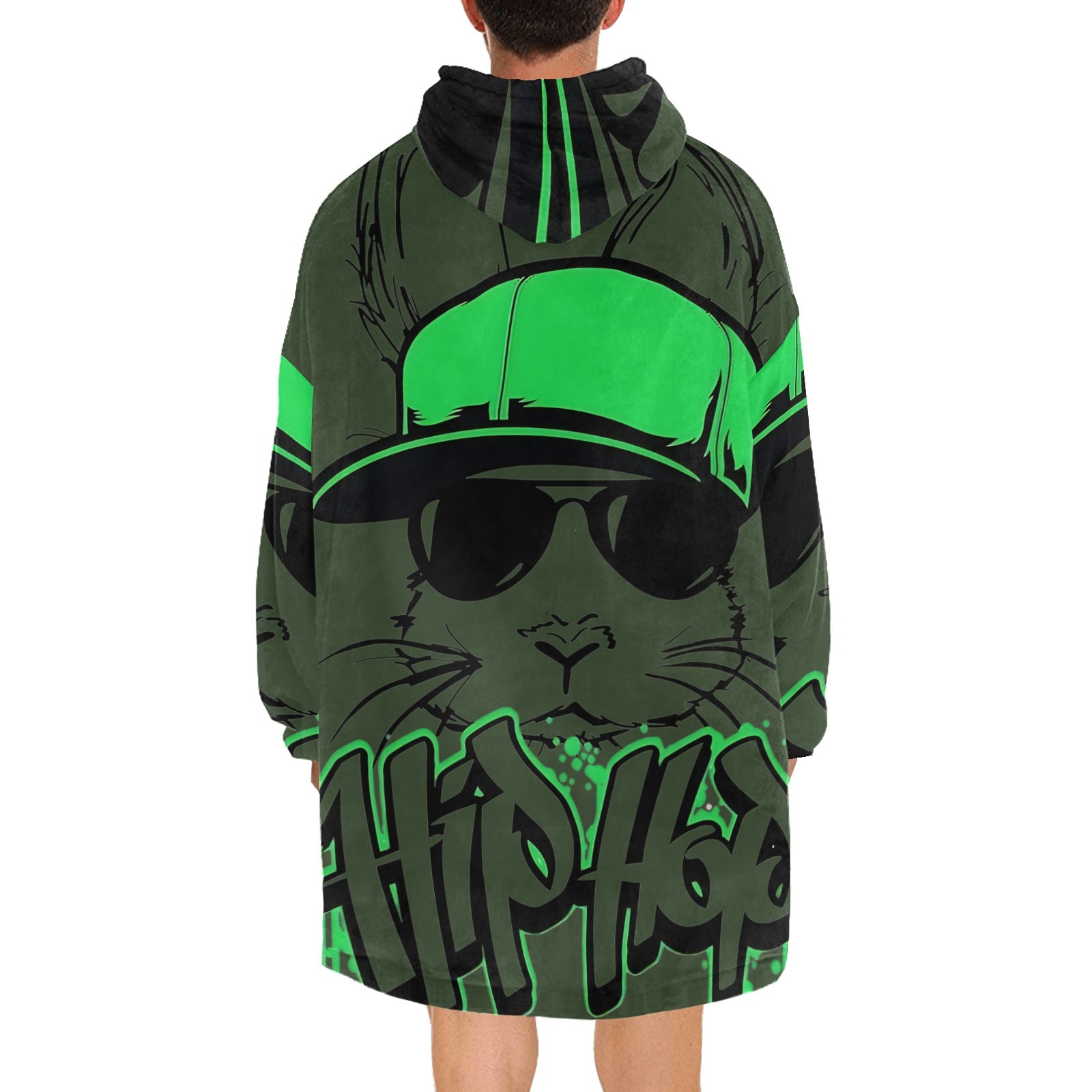 Men's Hip Hop Streetwear Blanket Hoodie