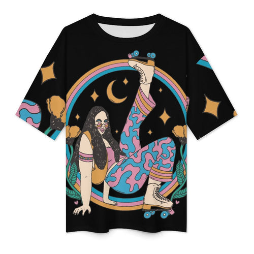 Women's Hippie Tippie Acid & Punk Oversized T-shirt