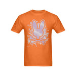 Men's Spray Skull Bunny Streetwear Classic Fit T-shirt