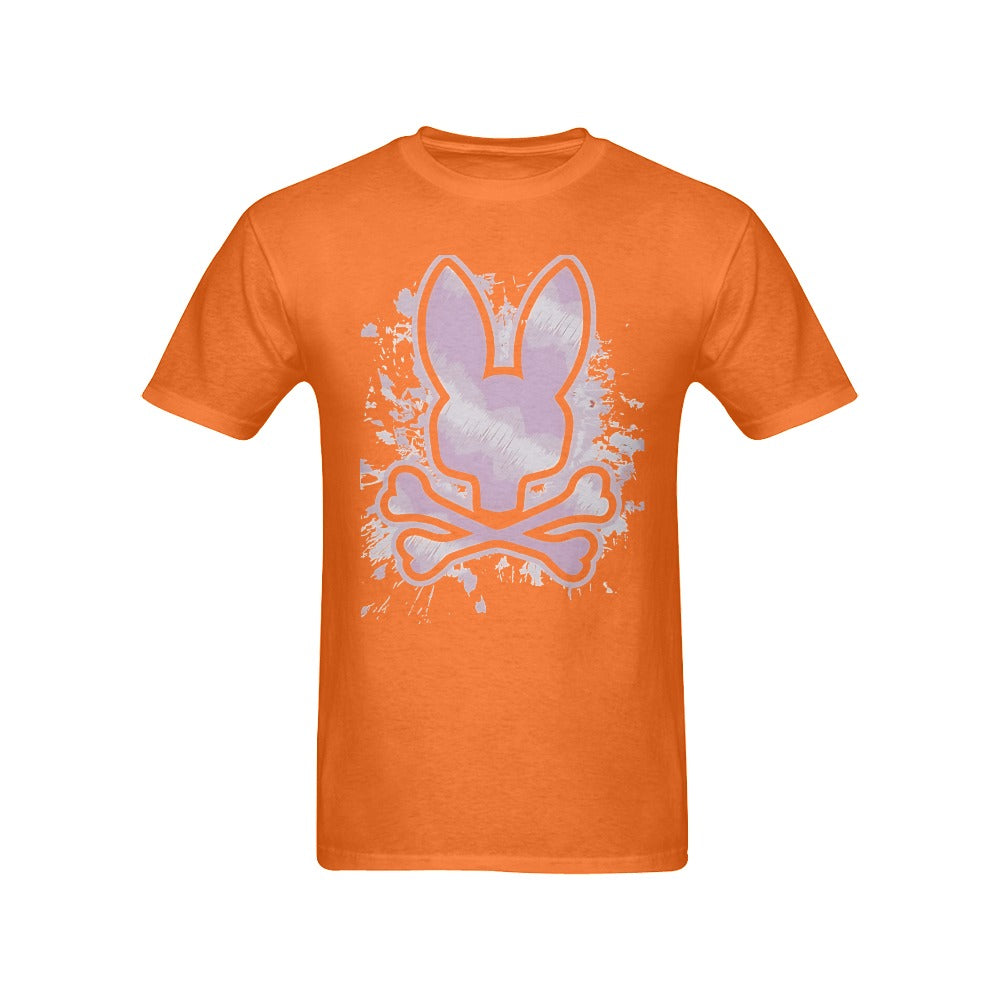 Men's Spray Skull Bunny Streetwear Classic Fit T-shirt