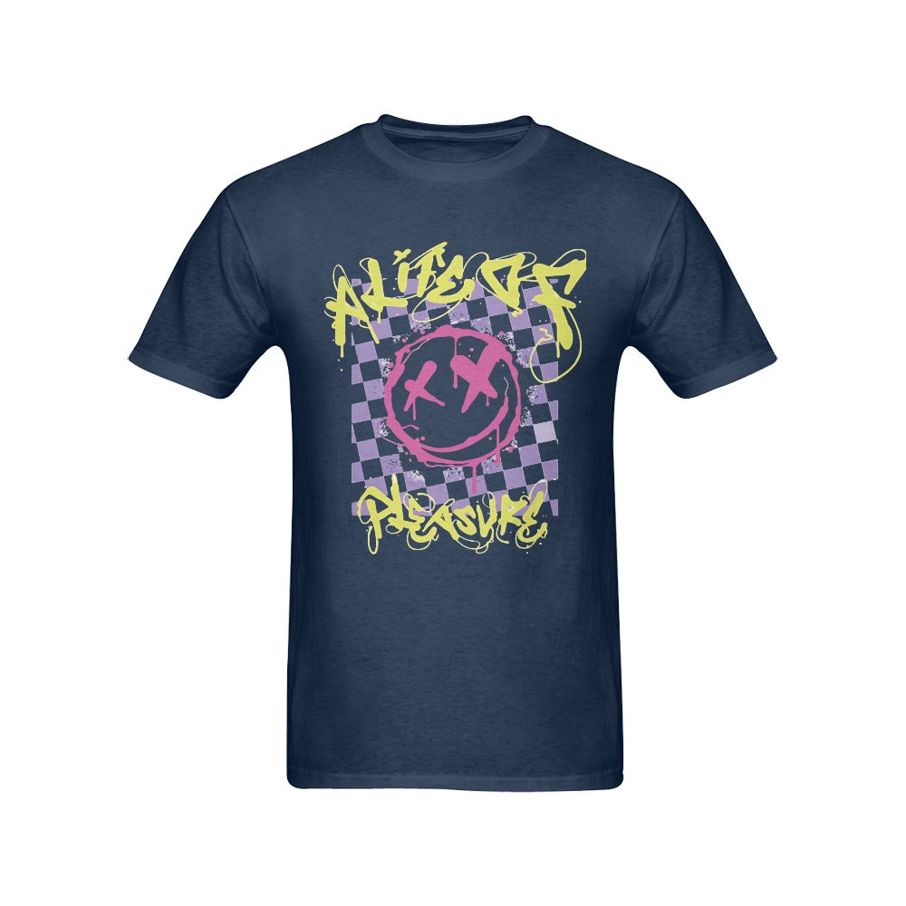 Men's A Life Of Pleasure Streetwear Classic Fit T-shirt