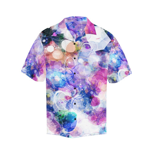 Men's Party Print Abstract Half Sleeve Shirt