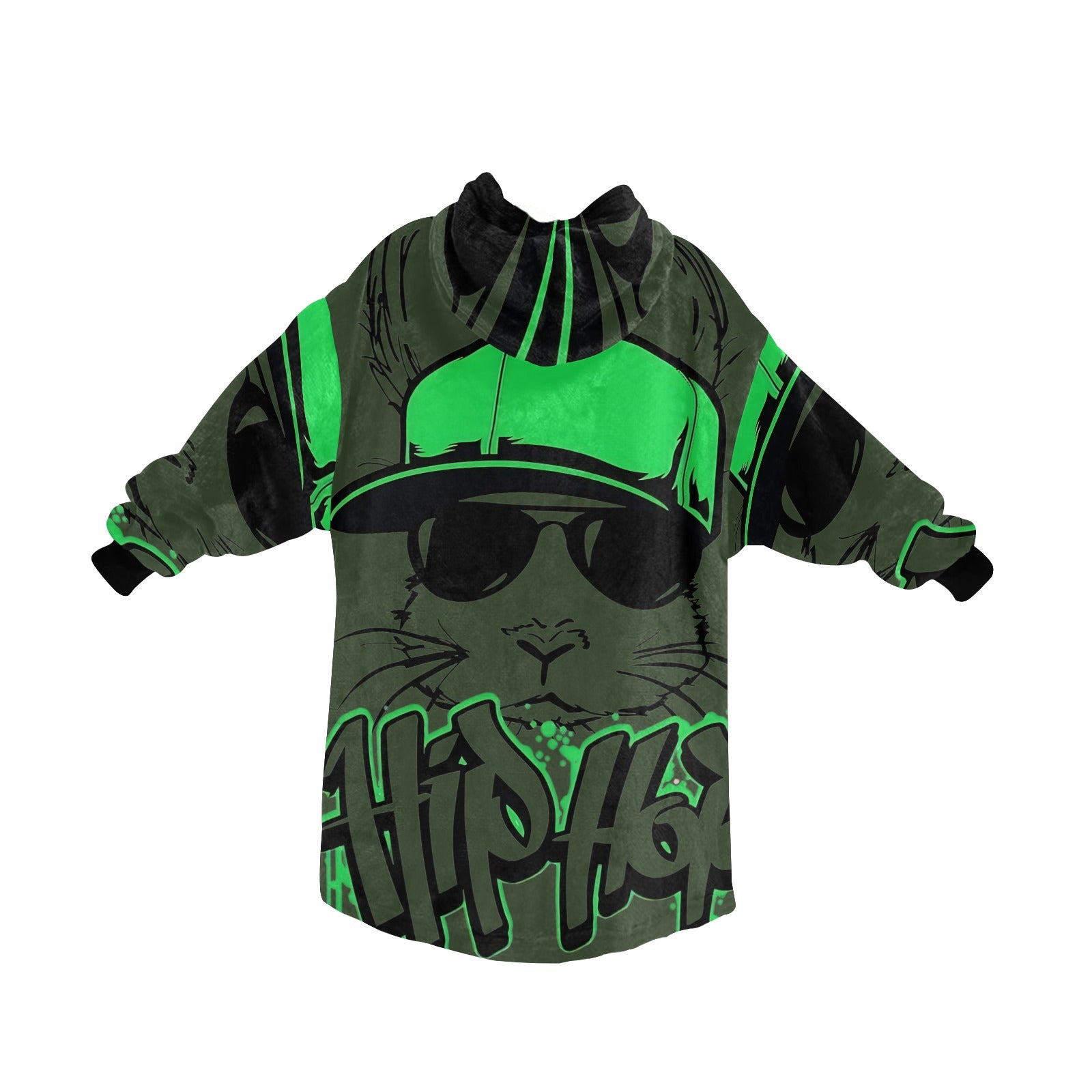 Men's Hip Hop Streetwear Blanket Hoodie