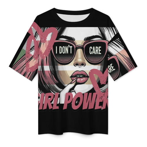 Women's Girl Power Acid & Punk Oversized T-shirt